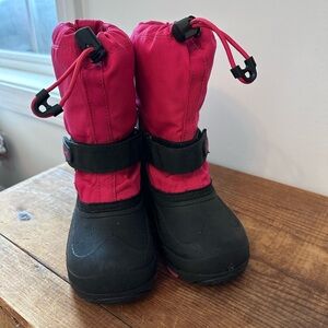 Kamik Kids' Pink and Black waterproof Winter Boots